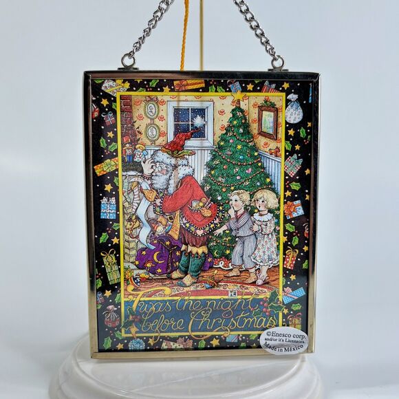 Mary Engelbreit Stained Glass Suncatcher The Night Before Christmas Via Vermont - Picture 1 of 8